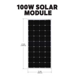 Go Power - Retreat, 100W Solar Kit, dimensions