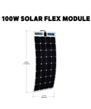 Go Power - GP-FLEX-550, 500W Flexible Panel Kit, panel dimensions