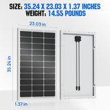 Victron Energy - 100W Solar Kit, dimensions