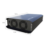 Go Power - AIC-2000-12-SL, 12V 2000W Advanced Inverter Charger, dimensions