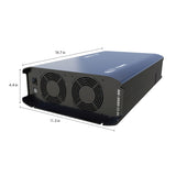 Go Power - AIC-3000-12-DL, 12V 3000W Advanced Inverter Charger, Dual Leg, dimensions