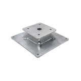 Bedrock Mounting Plate for SPM26-12 Adjustable Pole Mount Solar Rack, side