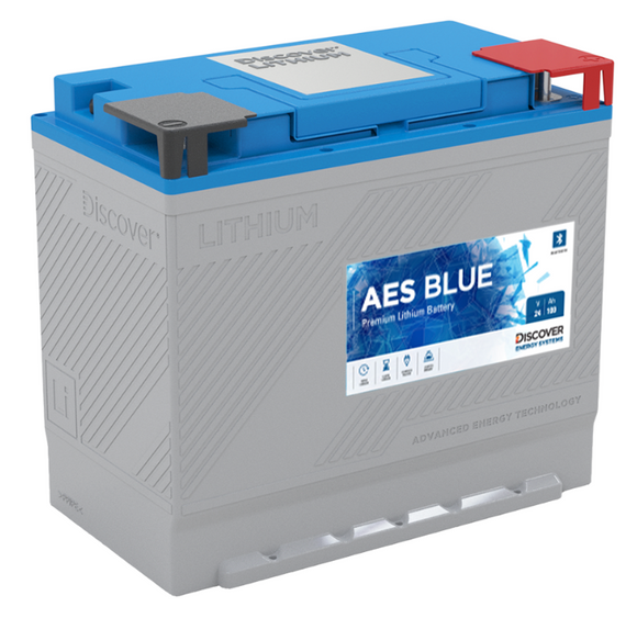 Discover Energy - DLB-GC12-24V, 24V 100Ah Lithium BLUE battery