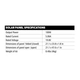 Go Power - DURALITE-100E, DURALITE 100W Expansion Solar Panel, specs