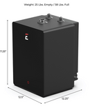 Eccotemp - ESH-4.0, SmartHome 4.0 Gallon Mini Tank Water Heater, dimensions-side