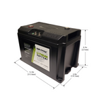 Go Power - 100Ah Advanced Lithium Battery, dimensions