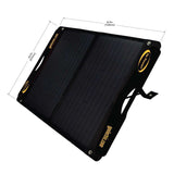 Go Power - GP-DURALITE-100, DURALITE 100W Solar Kit, dimensions
