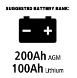 Go Power - Rigid ECLIPSE, 200W + 30A MPPT Controller Solar Kit, battery bank