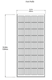 Go Power - GP-PV-200M, 200W solar panel, dimensions