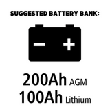 Go Power - SLIM 100W + PWM-30 Bluetooth Controller Kit, battery bank