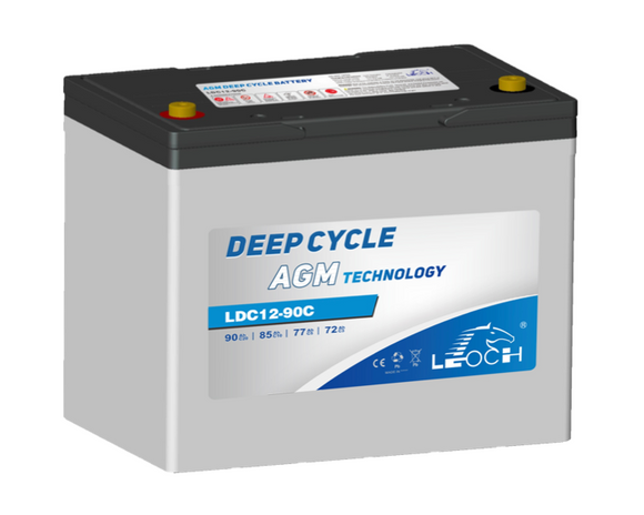 LEOCH Battery - LDC12-90C, 12V 90Ah AGM