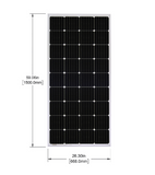 Go Power - OVERLANDER-E-200, Overlander Expansion 200W, dimensions
