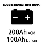 Go Power - Retreat, 100W Solar Kit, suggested battery bank