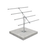SPM26-12 Adjustable Pole Mount Solar Rack Kit For 8, 10, or 12 Panels - Poles Included