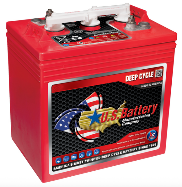 US Battery - US2200-UTL, 6V 232Ah Flooded Battery