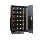 EG4 - Enclosed Battery Rack, 6 Slot Wheels included (PRE-ASSEMBLED), open