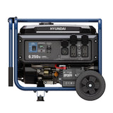 Hyundai - HG6250E, 6250W Gas Powered Portable Generator with Electric Start, side