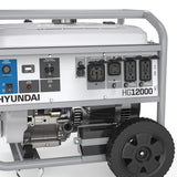 Hyundai - HG12000, Generator 120/240V 9000/12000W with Electric Start, connections