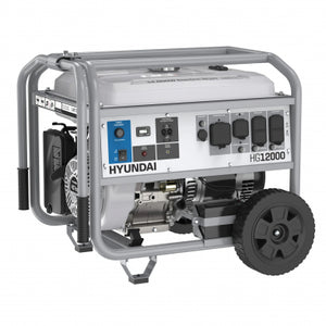Hyundai - HG12000, Generator 120/240V 9000/12000W with Electric Start