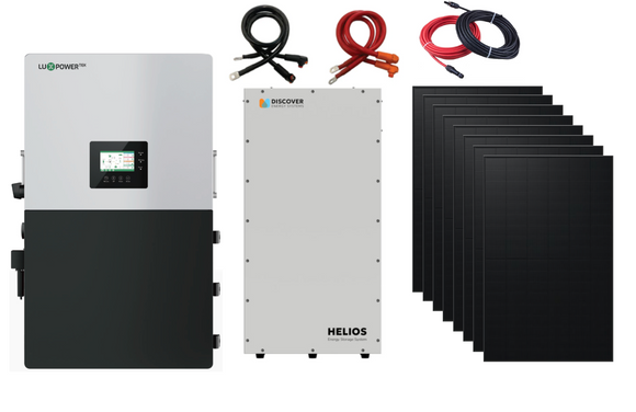 Luxpower Helios Off-Grid Solar kit, 12kW inverter/ 4kW pv/ 300Ah Lithi ...