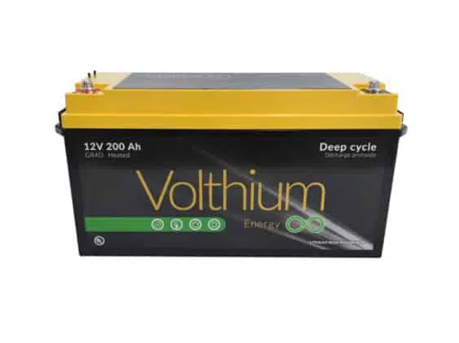 Volthium - 12V 200Ah Lithium, self-heating, dual technology