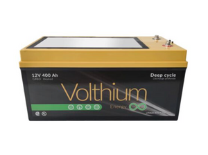 Volthium - 12V 400Ah Lithium, Self-Heating, Dual Technology