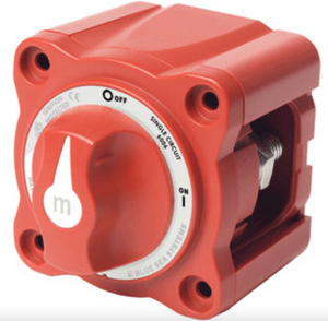 Blue Sea - single circuit ON-OFF battery mini switch, 300A, 3/8" studs