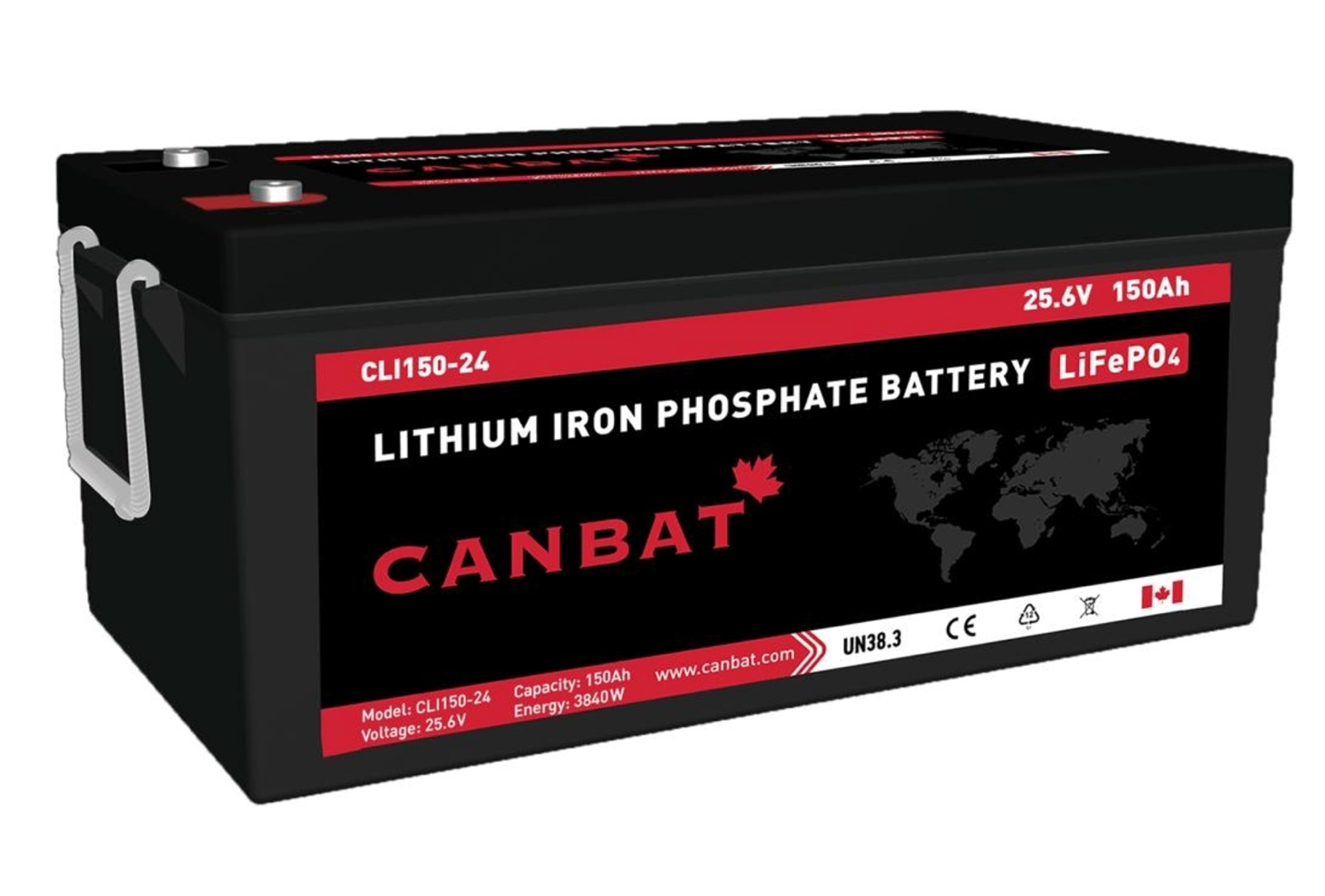 CANBAT - 24V 150Ah Lithium Battery (LiFePO4) – Off The Grid Energy Solutions