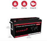 CANBAT CLI200-12 lithium battery dimensions