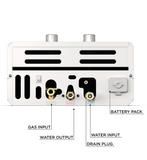 Eccotemp - Luxé 3.0 GPM Portable Outdoor Tankless Water Heater, bottom