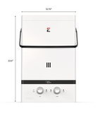 Eccotemp - Luxé 3.0 GPM Portable Outdoor Tankless Water Heater, dimensions