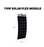 Go Power - 110W Flexible Solar Kit, panel dimensions