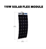 Go Power - 220W Flexible Solar Kit, panel dimensions