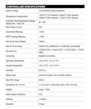 Go Power - GP-FLEX-550, 500W Flexible Panel Kit, controller spec sheet