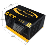 Go Power - IC SERIES 2000w inverter/ charger, dimensions