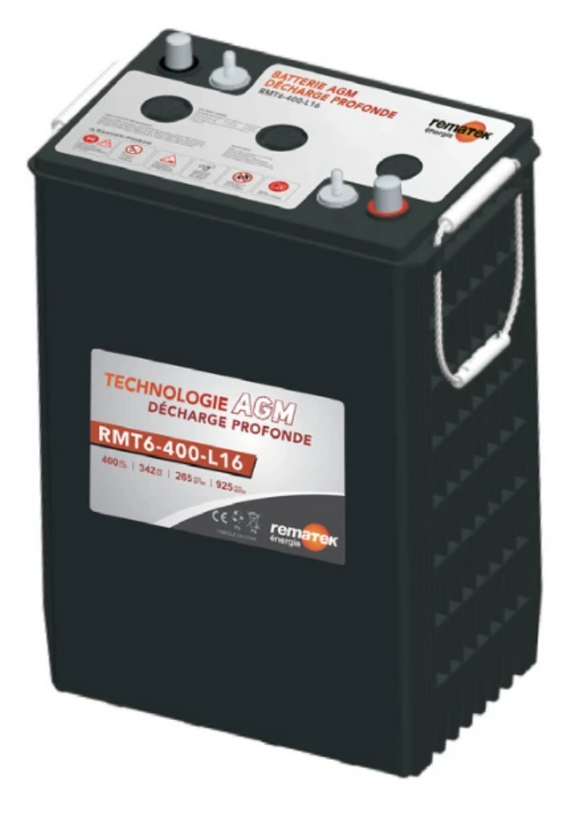 Rematek RMT6-400-L16, 6V 435Ah AGM