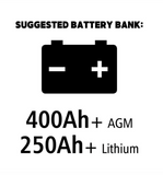 Go Power - Solar Extreme, 600W Charging System, suggested battery bank