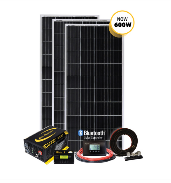 Go Power - Solar Extreme, 600W Charging System, components